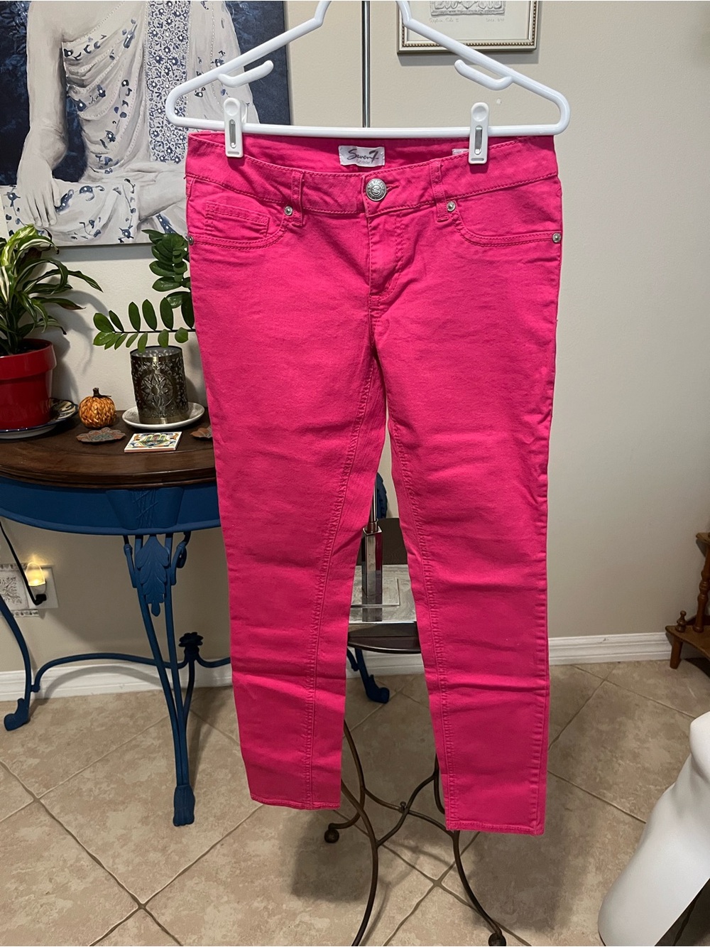 Seven7 Pink Skinny Jeggings Jean - 6